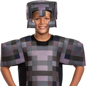 Halloween Minecraft Kids Costume-Official Nether Armor Outfit Size M (7-8)